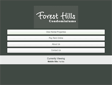 Tablet Screenshot of foresthillsaz.com